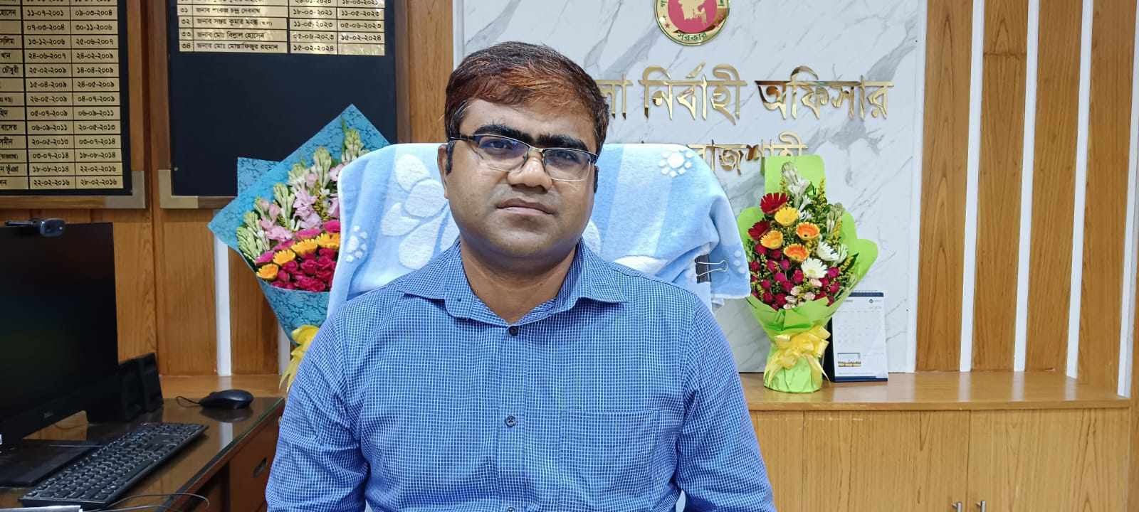 তানোরে দুর্গা পূজার নিরাপত্তায় কঠোর অবস্থানে পুলিশ-প্রশাসন