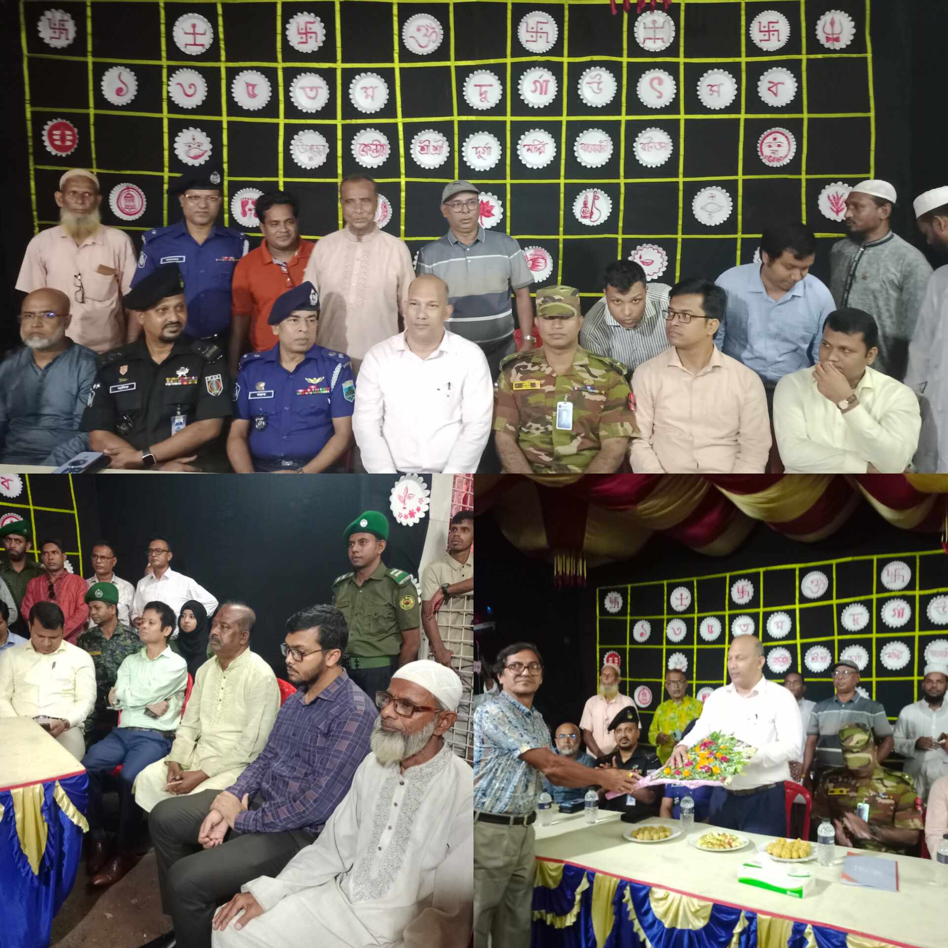 তাড়াশে দুর্গা পুজা উপলক্ষে জেলা প্রশাসকের মন্ডপ পরিদর্শন 