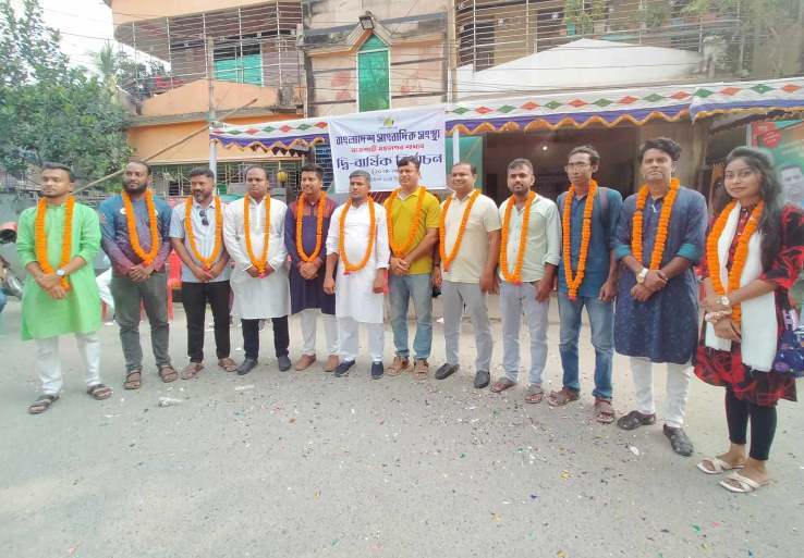 বাংলাদেশ সাংবাদিক সংস্থা রাজশাহী মহানগর কমিটির সভাপতি জুয়েল,সা.সম্পাদক রকি
