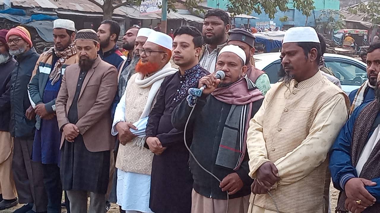 তানোরে হাদির মৃত্যুতে জামায়াতের আয়োজনে গায়েবানা জানাজা