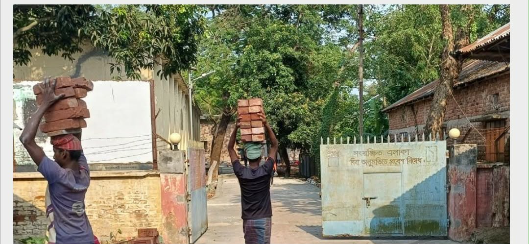 তানোরে ধান ক্রয় বন্ধ রেখে রাস্তা সংস্কার, ক্ষোভে ফুঁসছেন চাষিরা